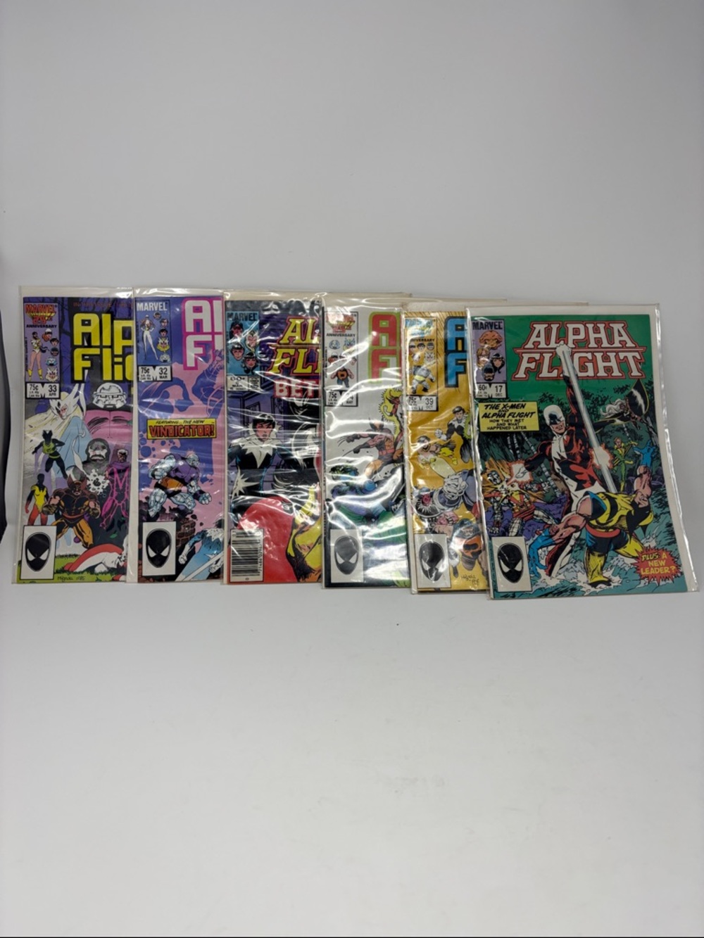Marvel Alpha Flight Comic Book Lot - Colorful Vintage Covers 6